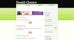 Desktop Screenshot of dumb-quotes.com