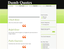Tablet Screenshot of dumb-quotes.com
